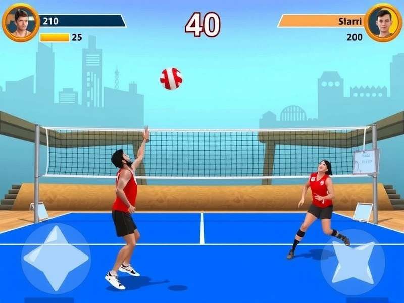Desi Shore Volley Gameplay Screenshot